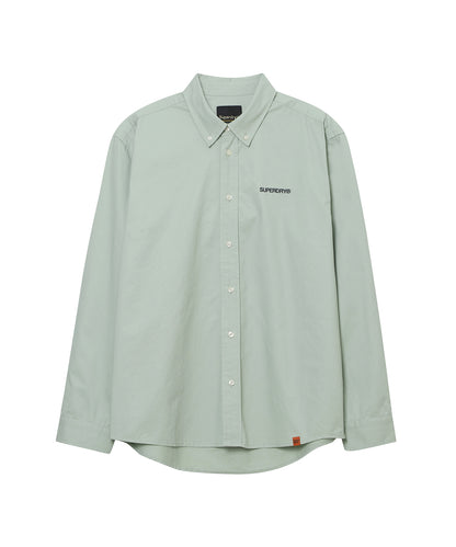 Logo Embroidered Cotton Shirt