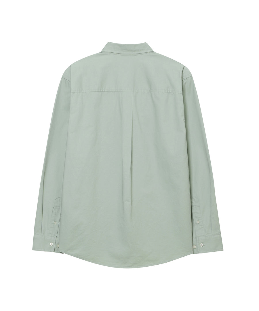 Logo Embroidered Cotton Shirt