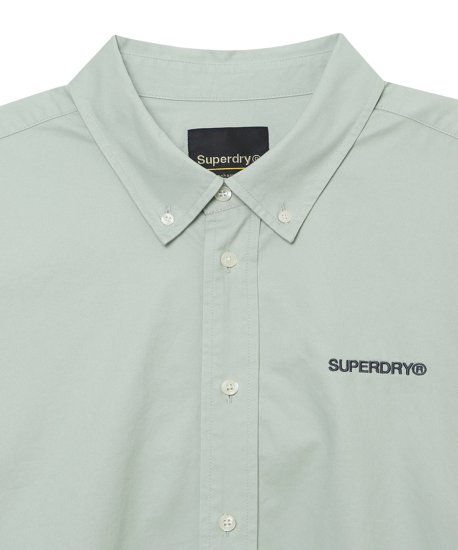 Logo Embroidered Cotton Shirt