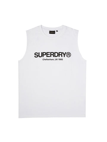Core Logo Sleeveless - White