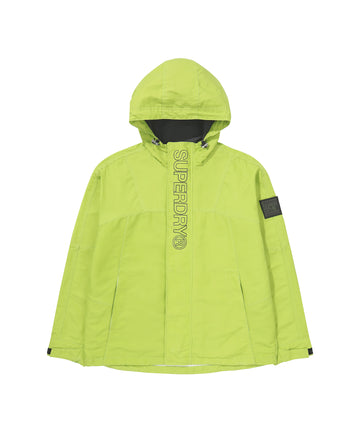 Hooded Signature Windbreaker Jacket - Lime