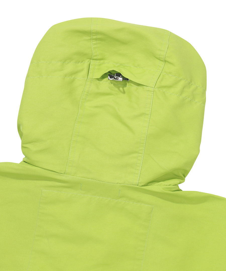 Hooded Signature Windbreaker Jacket - Lime
