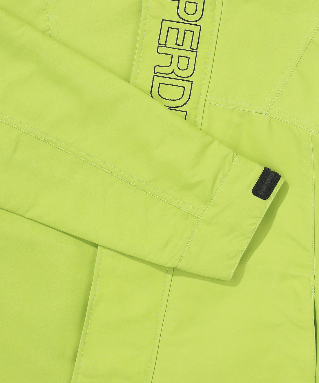 Hooded Signature Windbreaker Jacket - Lime