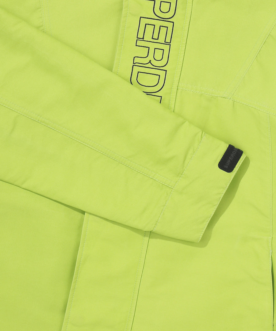 Hooded Signature Windbreaker Jacket - Lime