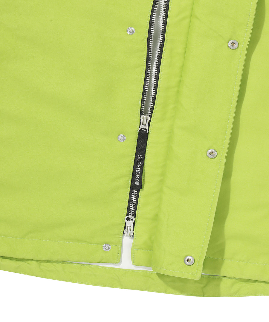 Hooded Signature Windbreaker Jacket - Lime