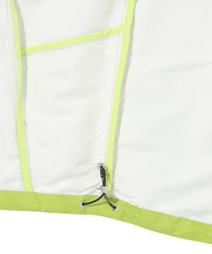 Hooded Signature Windbreaker Jacket - Lime