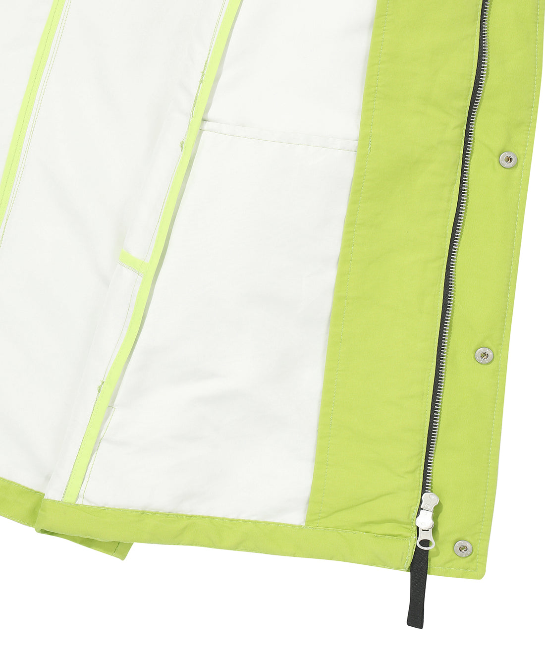 Hooded Signature Windbreaker Jacket - Lime
