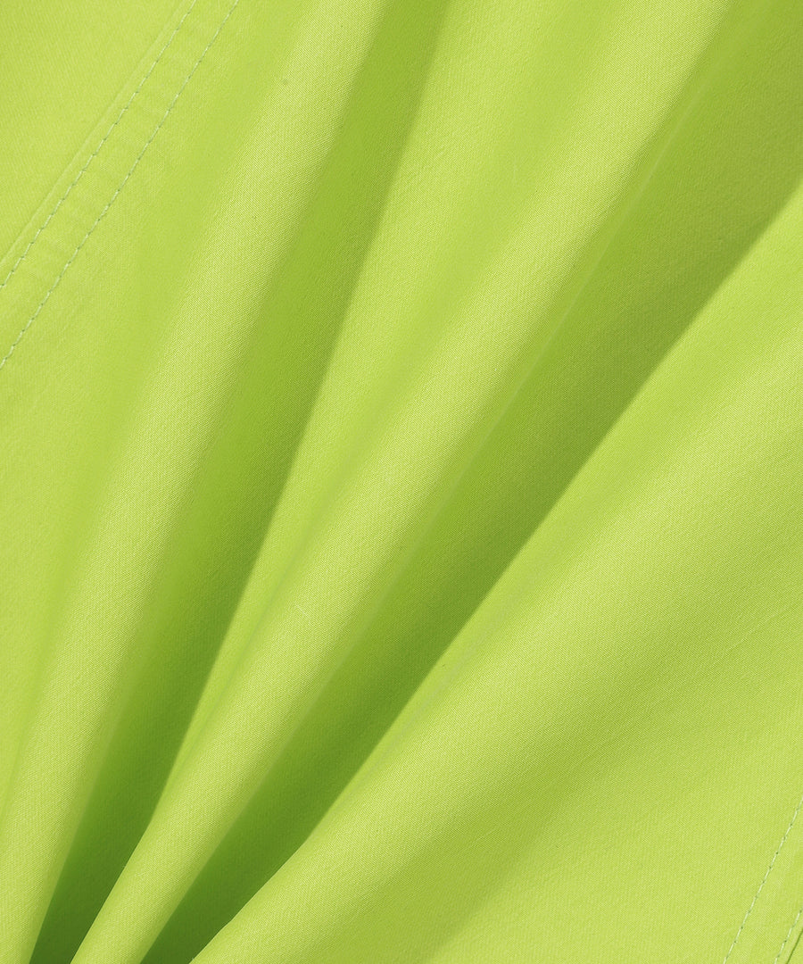 Hooded Signature Windbreaker Jacket - Lime