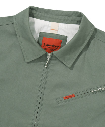 Zip Through Chore Jacket - Khaki