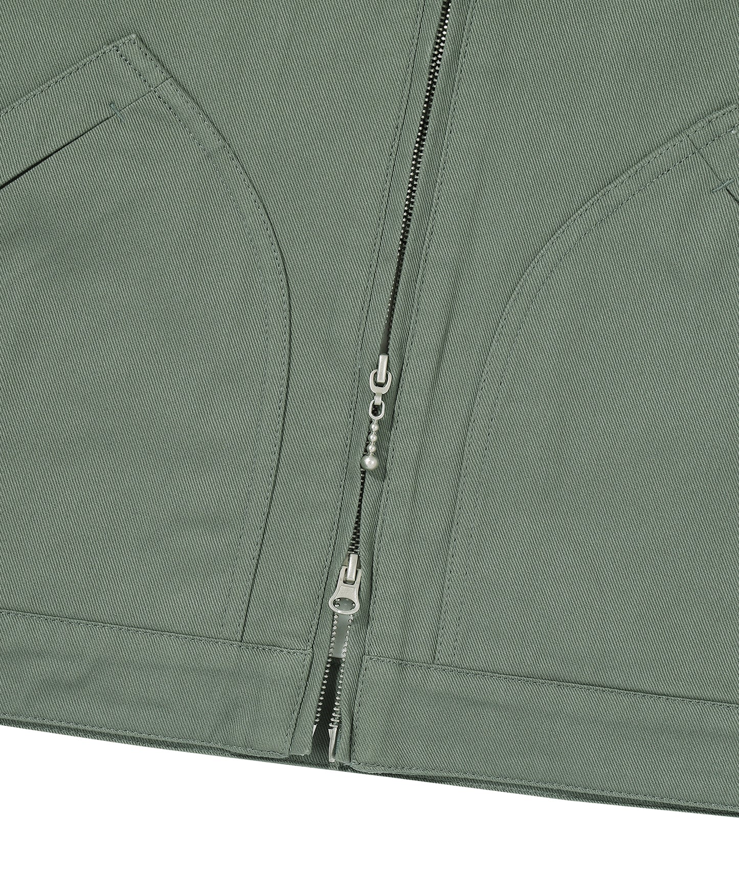 Zip Through Chore Jacket - Khaki