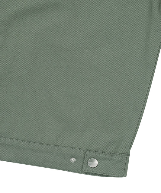 Zip Through Chore Jacket - Khaki