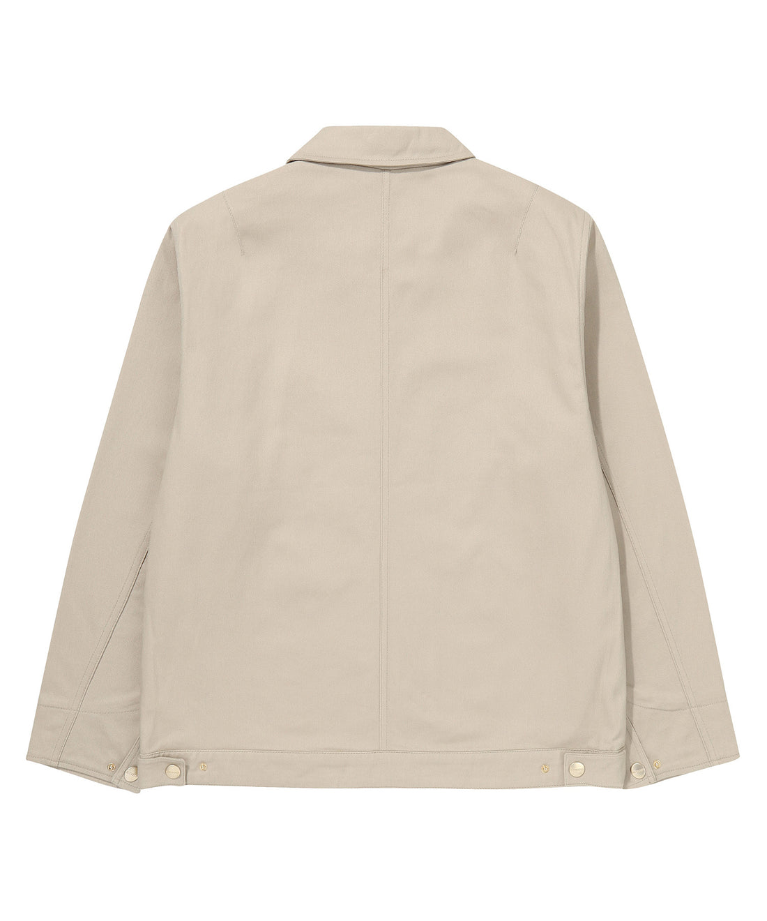 Zip Through Chore Jacket - L/Beige