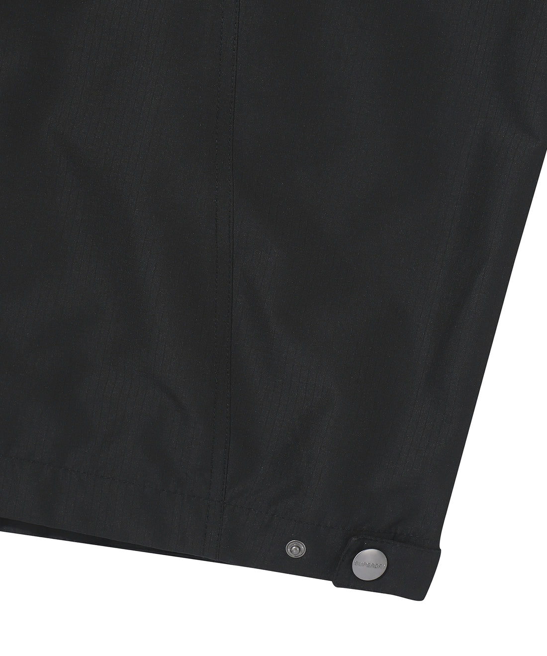 High Neck Windbreaker Jacket - Black