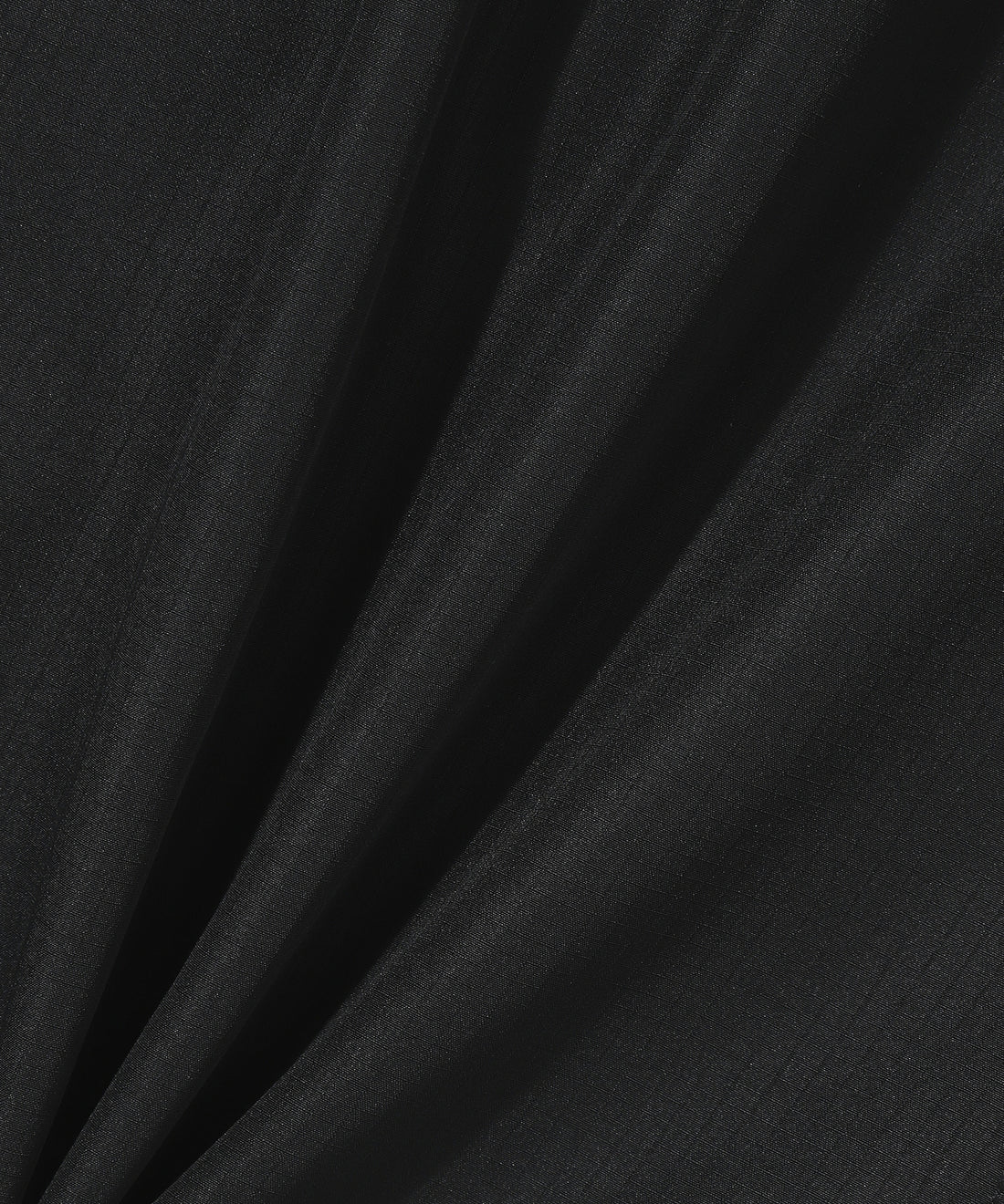 High Neck Windbreaker Jacket - Black