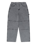 Double Knee Carpenter Denim Pants - Grey