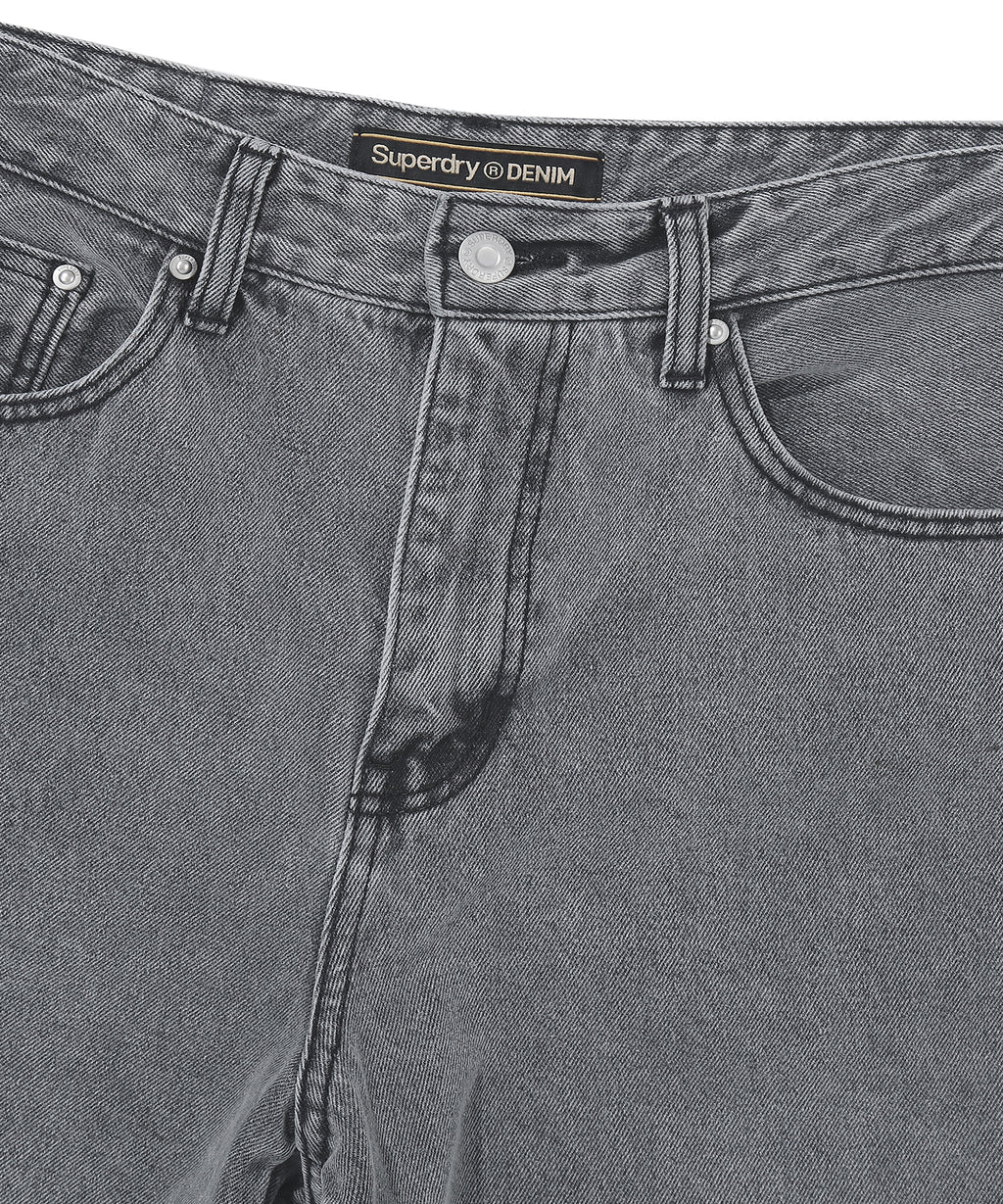 Double Knee Carpenter Denim Pants - Grey