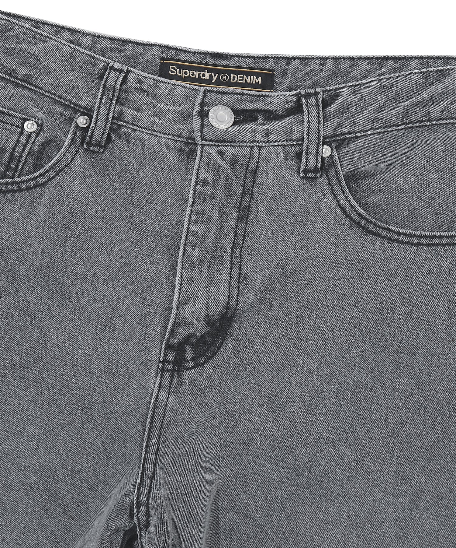 Double Knee Carpenter Denim Pants - Grey