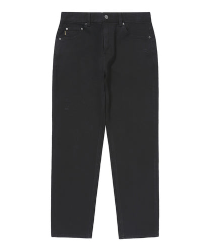 Vintage Slim Denim Pants - Black