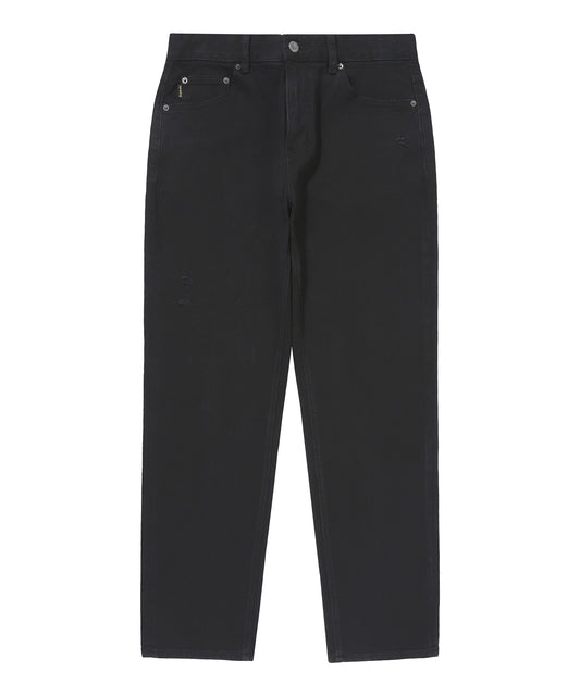 Vintage Slim Denim Pants - Black