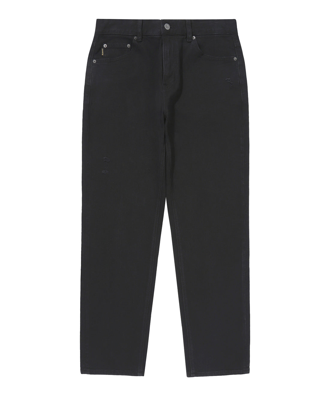 Vintage Slim Denim Pants - Black