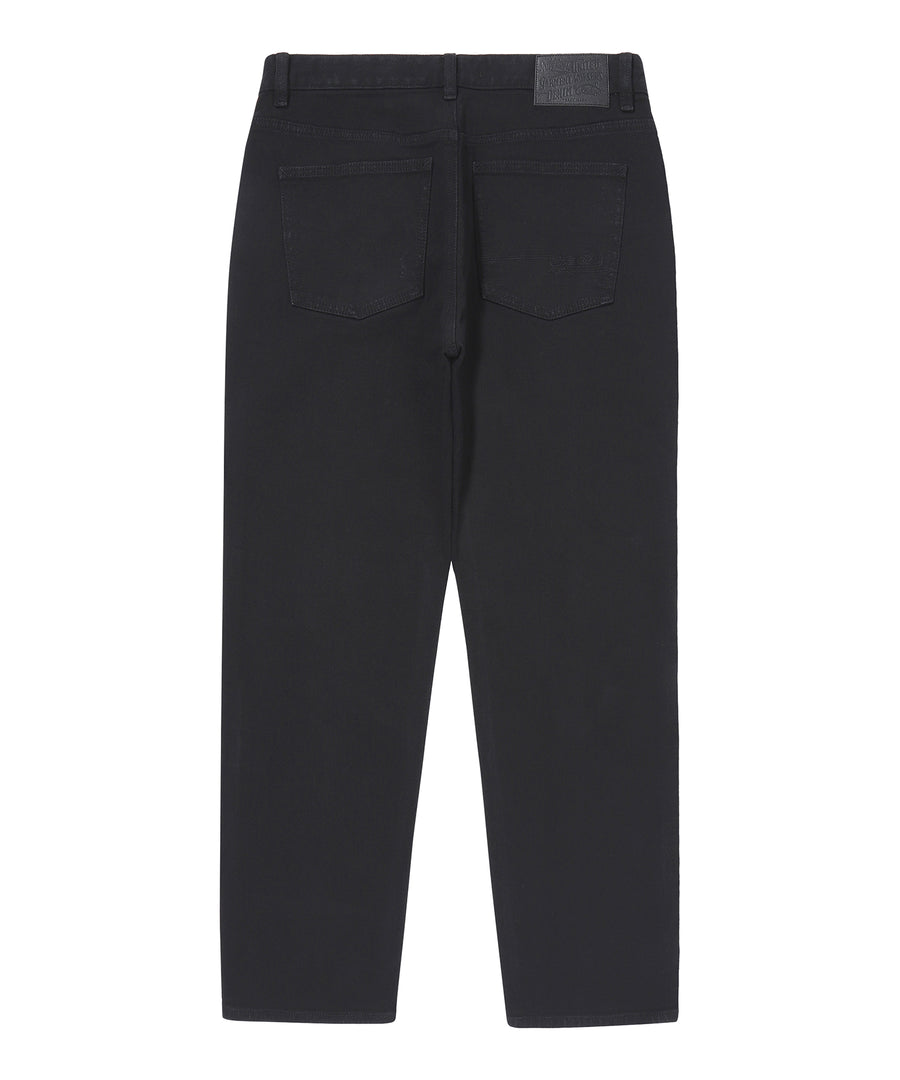 Vintage Slim Denim Pants - Black
