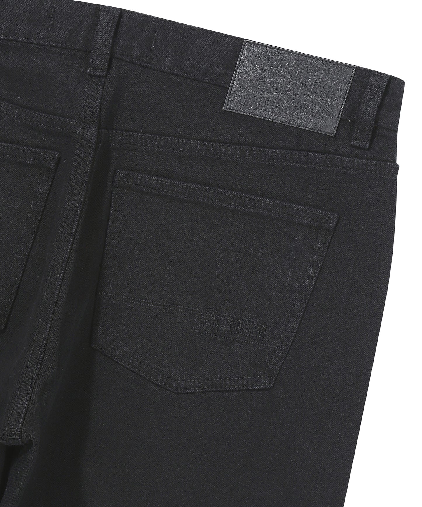 Vintage Slim Denim Pants - Black
