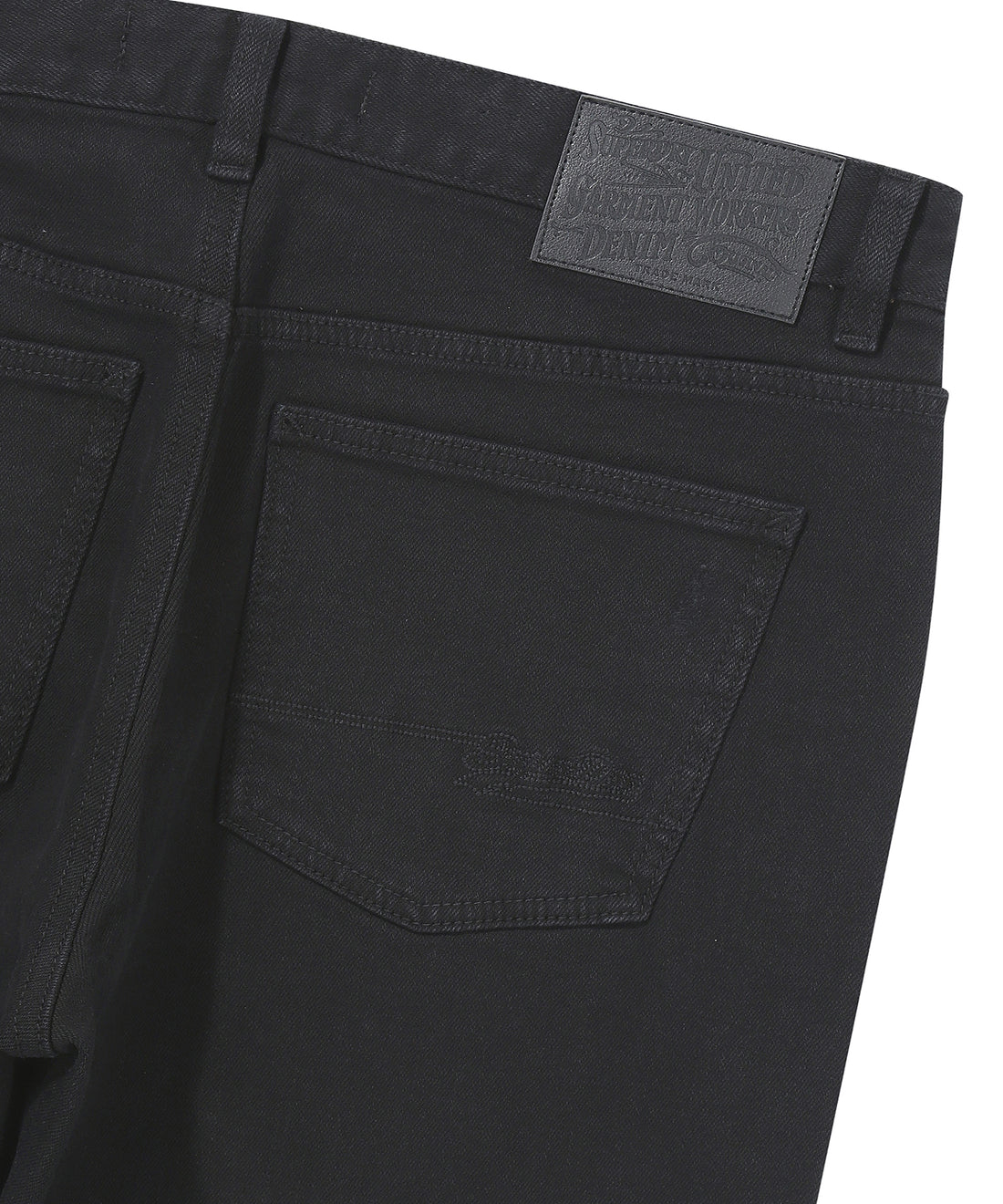 Vintage Slim Denim Pants - Black