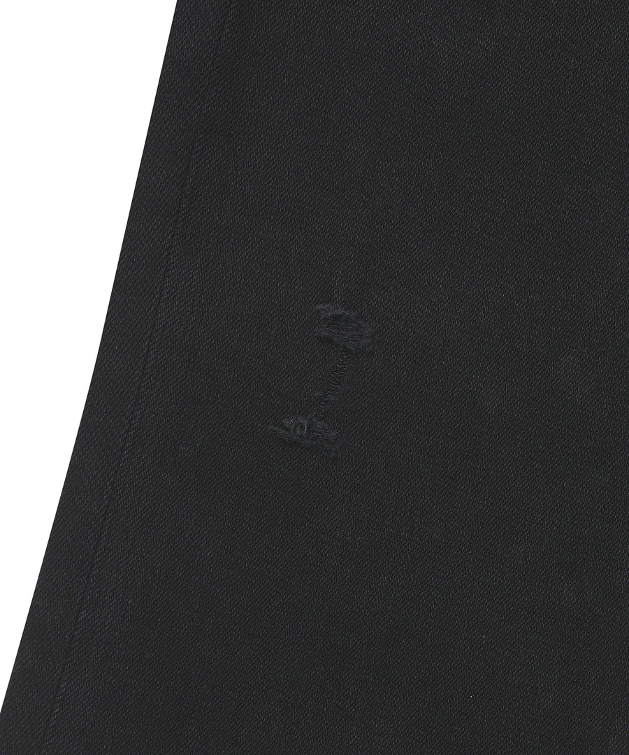Vintage Slim Denim Pants - Black