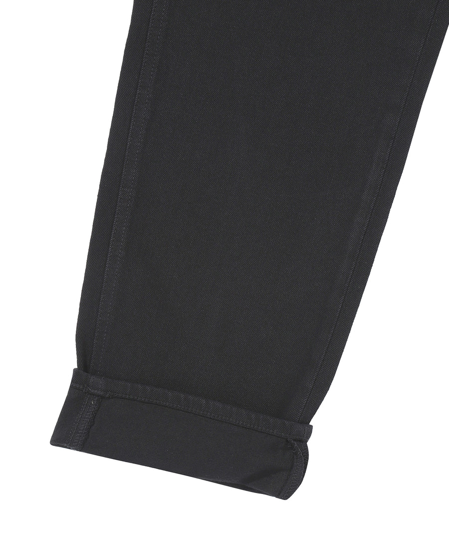 Vintage Slim Denim Pants - Black