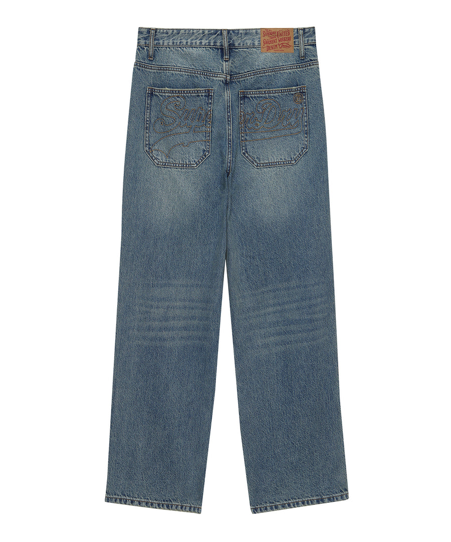 Double Knee Denim Carpenter Pants