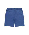 Label Cotton Chino Shorts - D/Blue