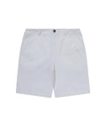 Label Cotton Chino Shorts - Ivory