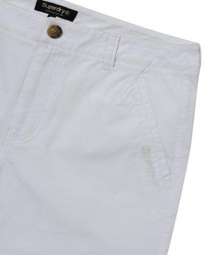 Label Cotton Chino Shorts