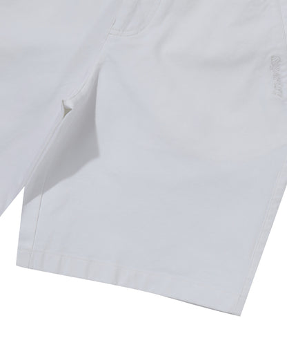 Label Cotton Chino Shorts