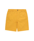 Label Cotton Chino Shorts - Yellow