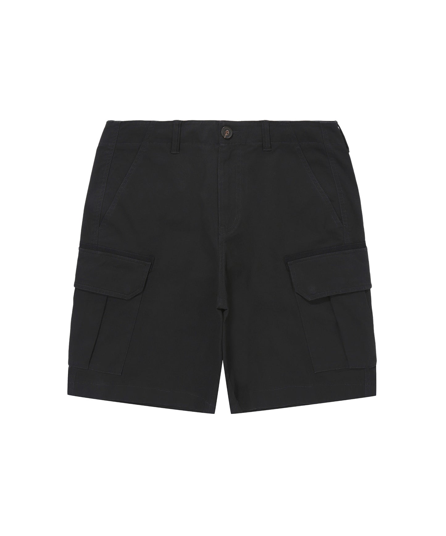 Label Cargo Cotton Shorts