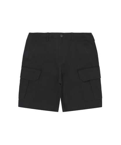 Label Cargo Cotton Shorts
