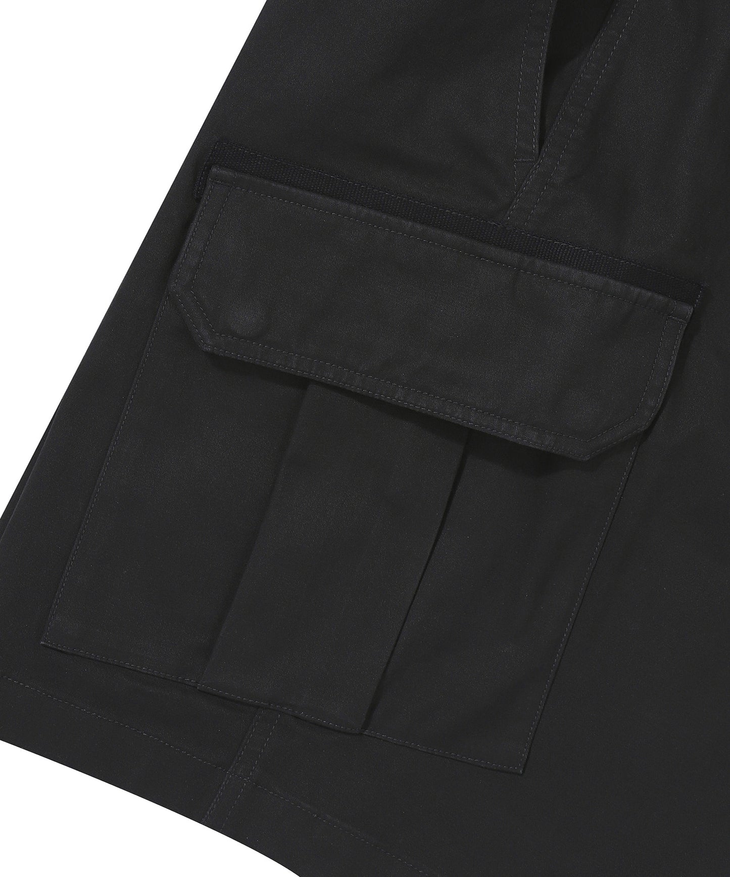 Label Cargo Cotton Shorts