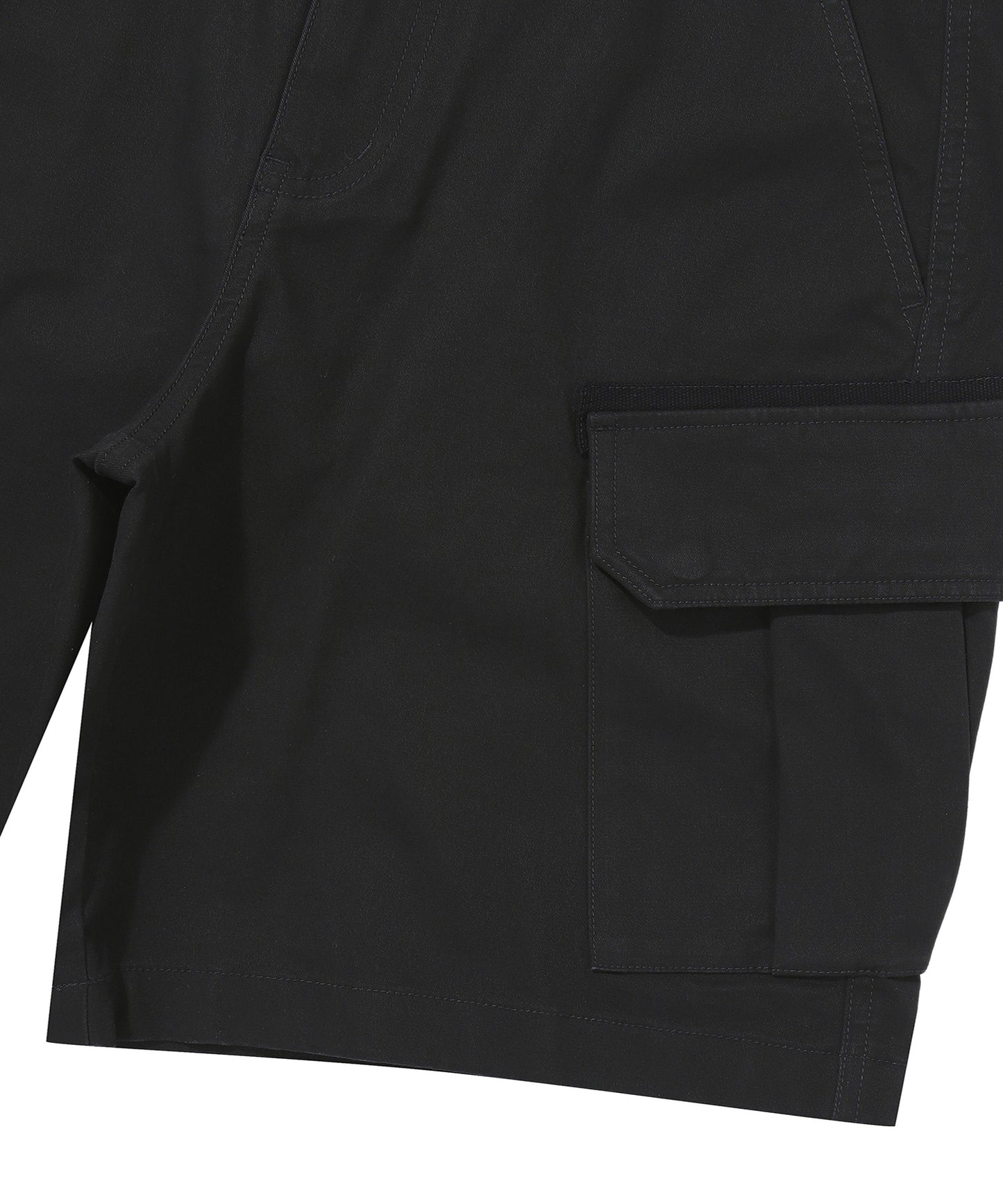 Label Cargo Cotton Shorts