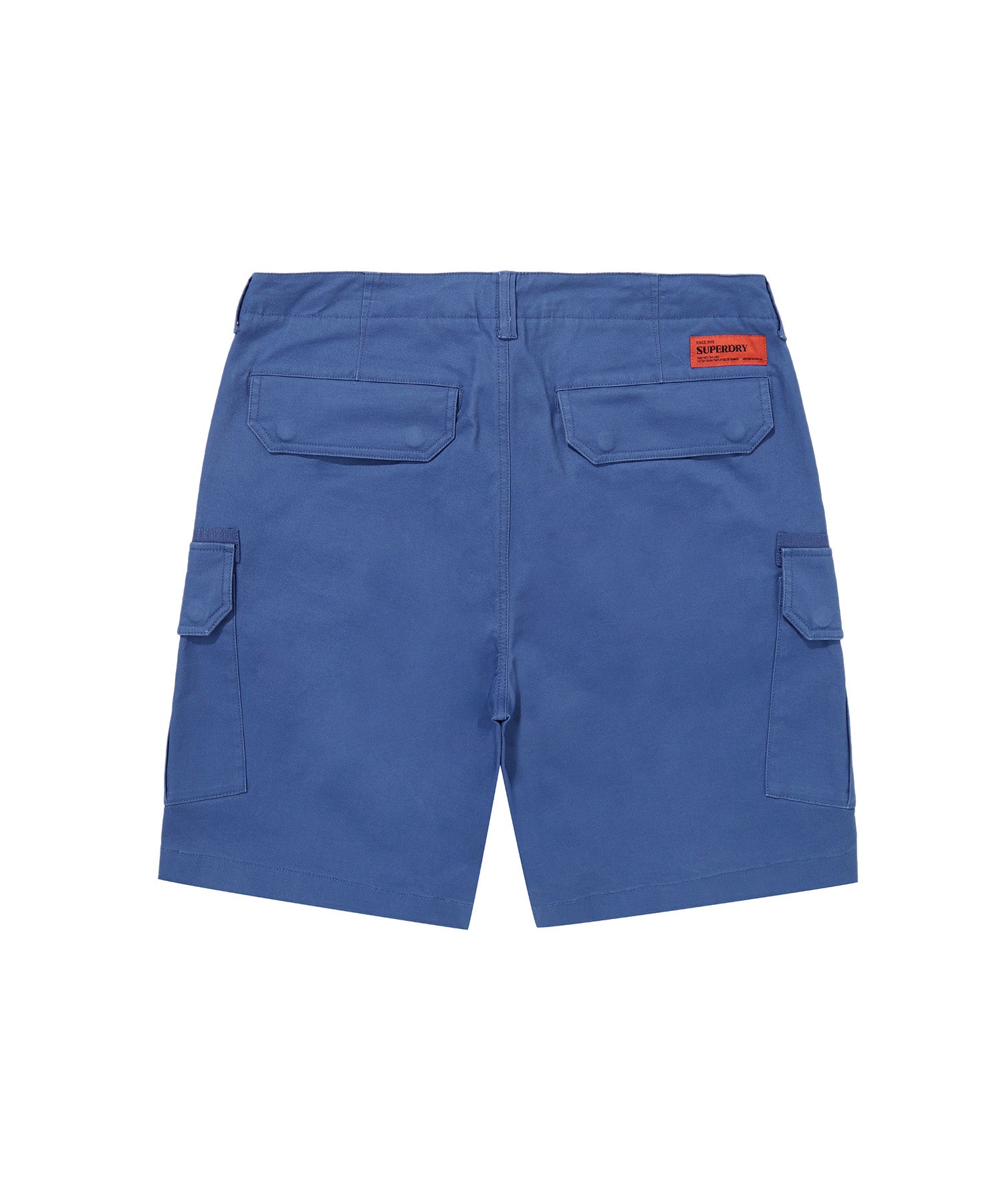 Label Cargo Cotton Shorts - D/Blue