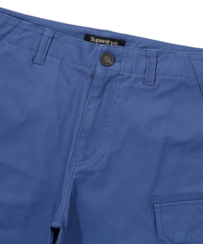 Label Cargo Cotton Shorts