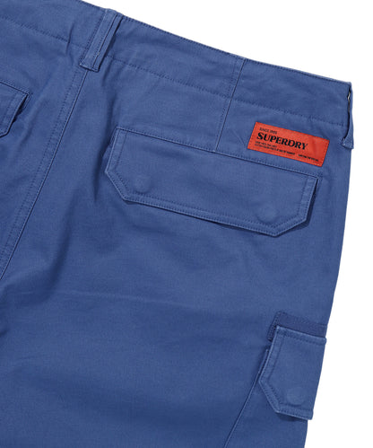 Label Cargo Cotton Shorts