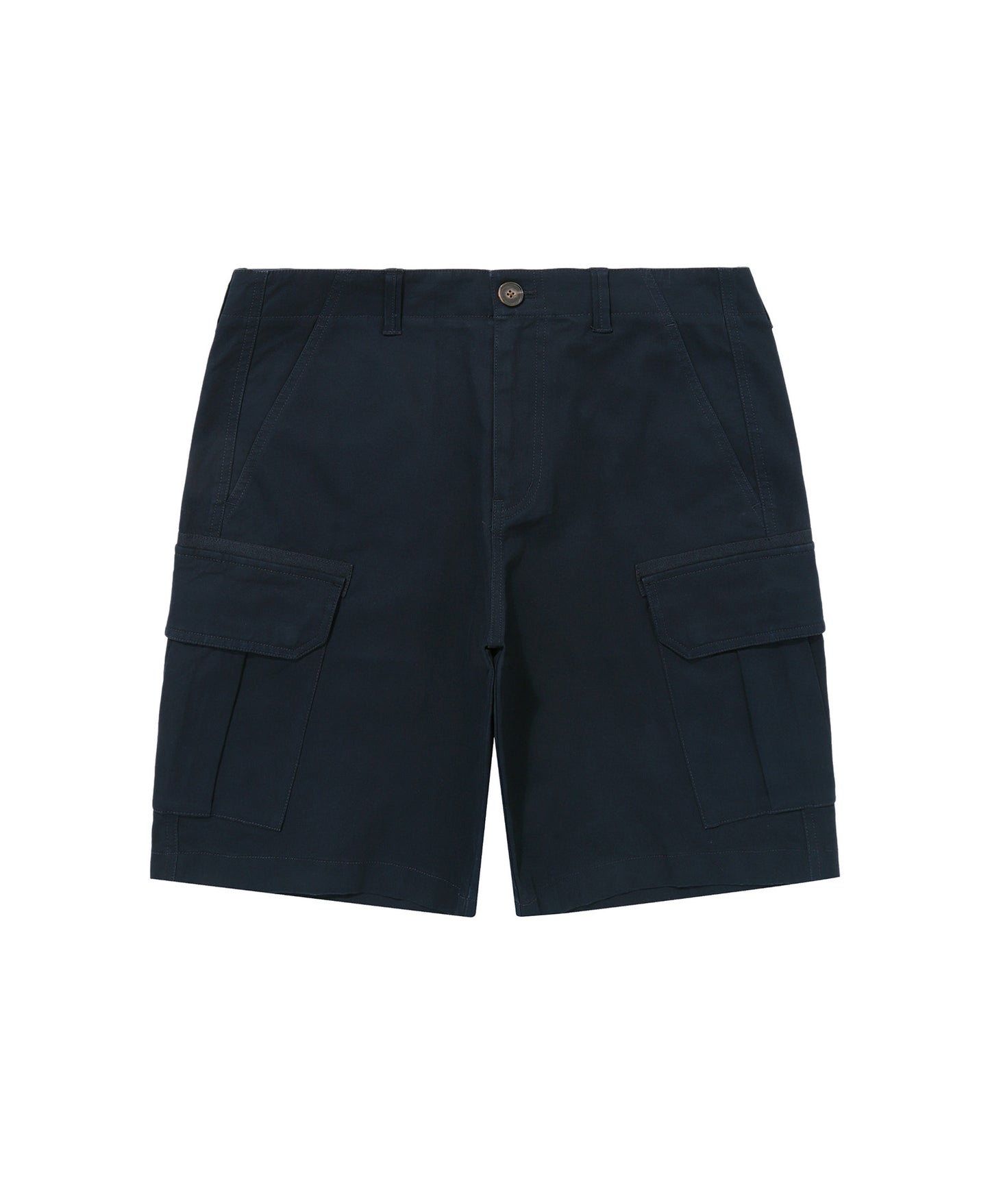 Label Cargo Cotton Shorts