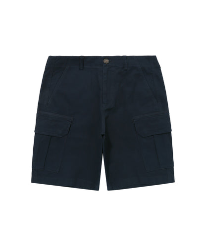 Label Cargo Cotton Shorts