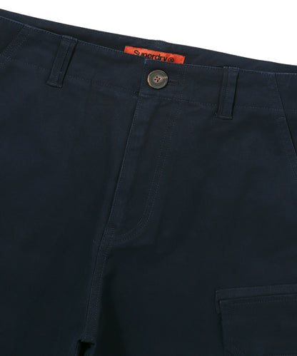Label Cargo Cotton Shorts