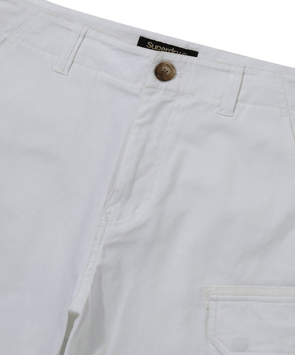 Label Cargo Cotton Shorts