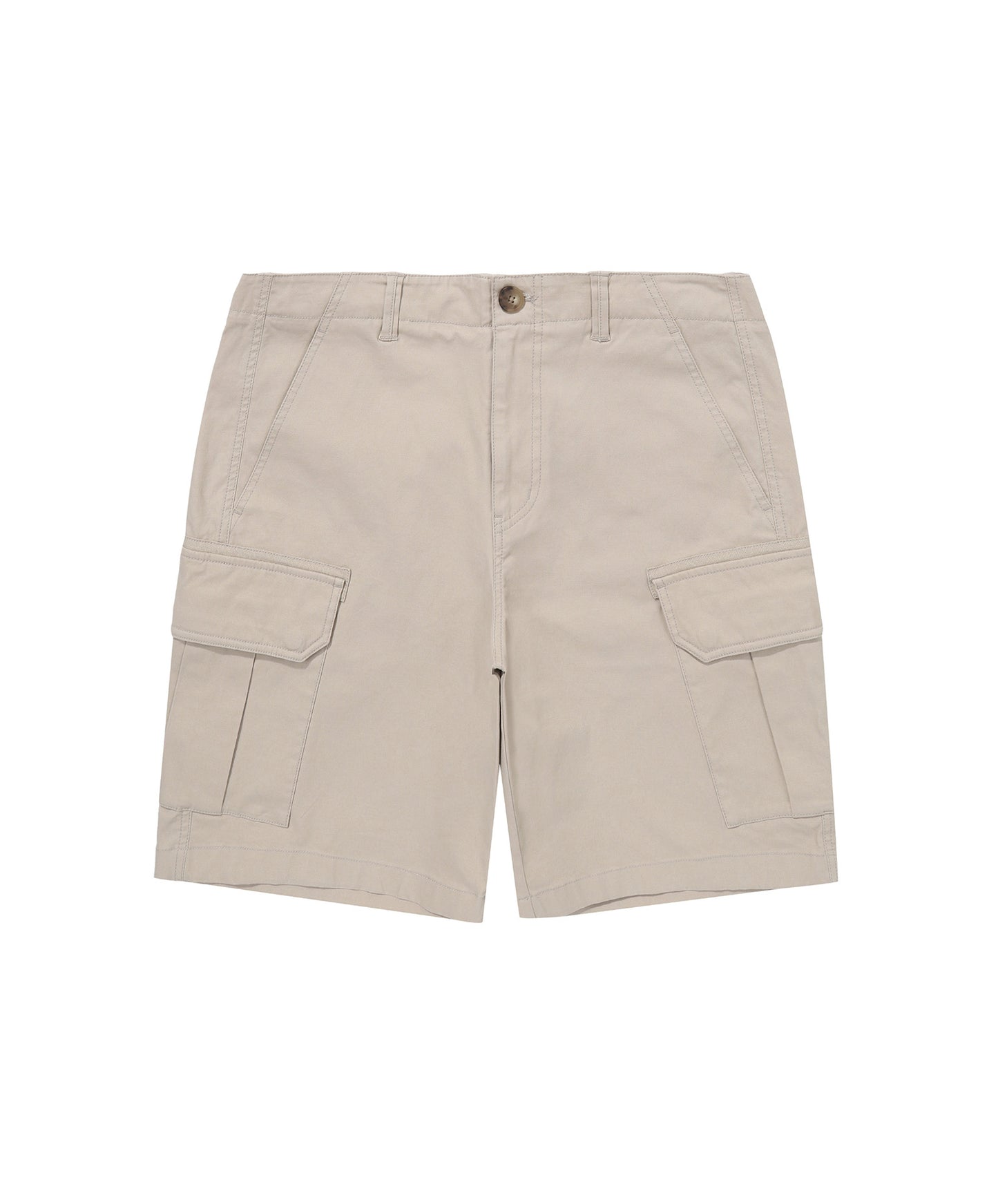 Label Cargo Cotton Shorts