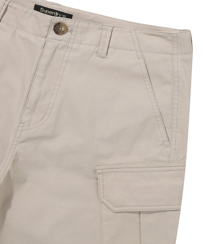 Label Cargo Cotton Shorts
