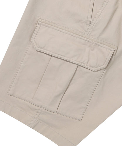 Label Cargo Cotton Shorts