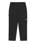 Label Slim Cargo Pants - Black